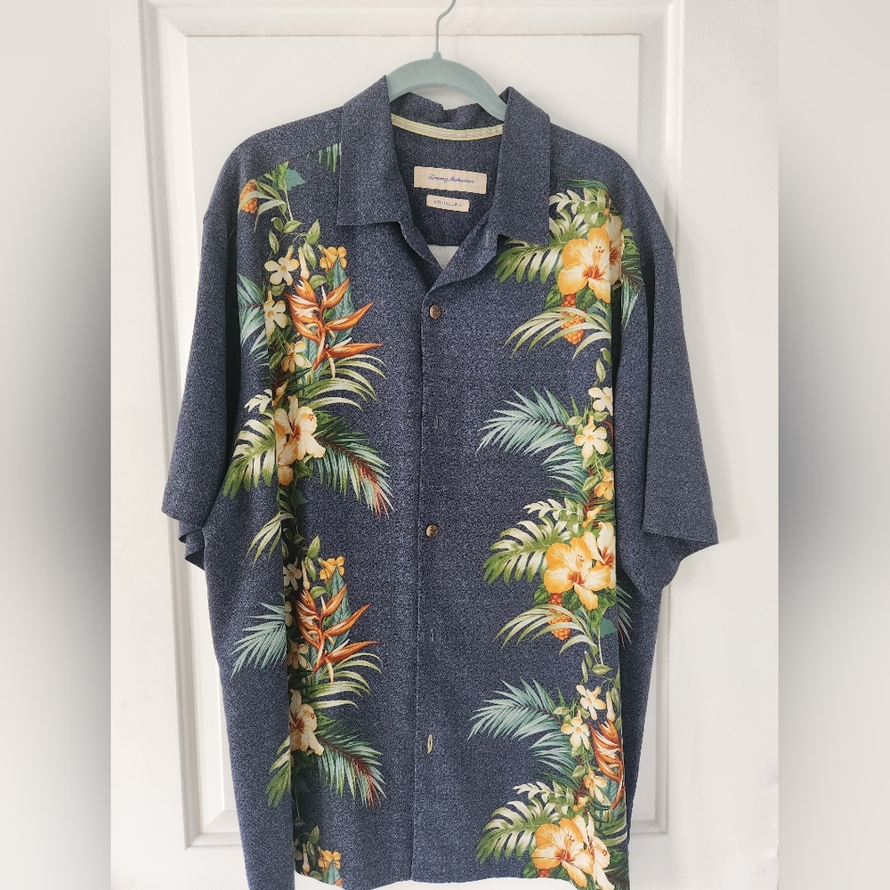 Tommy Bahama Silk Shirt, XL